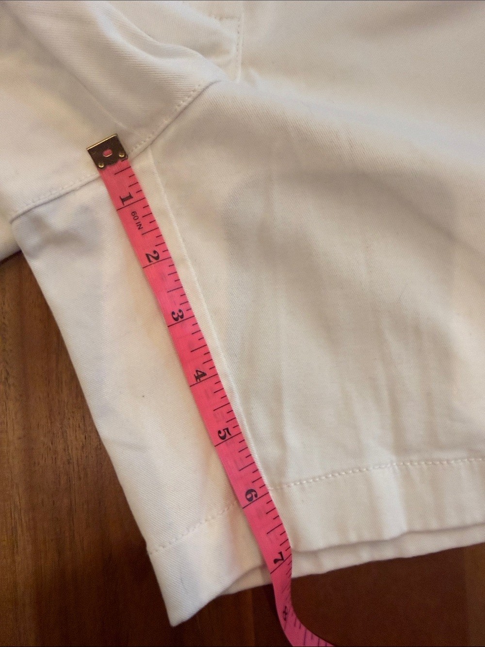 J. Crew White Women's Cotton Chino Shorts Size 12 Inseam 7 Inches - Picture 4 of 7